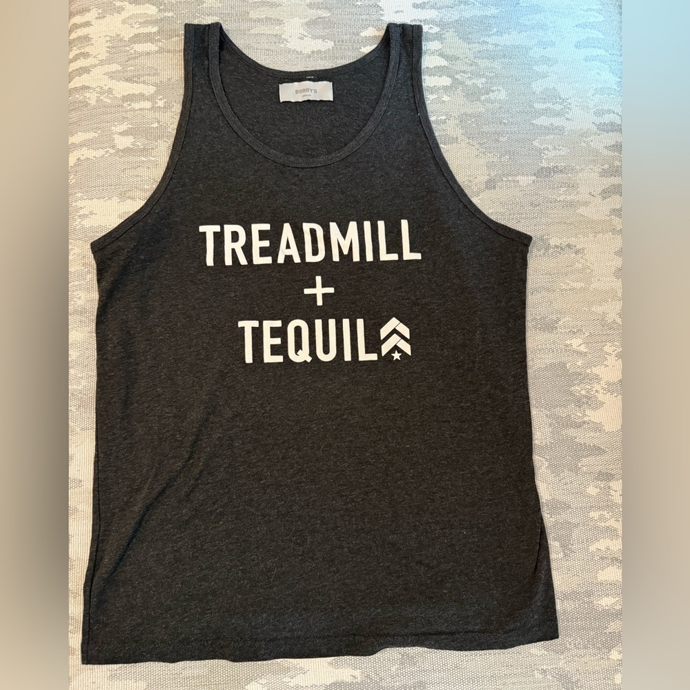 Barry’s Bootcamp Gray Graphic Tank Top